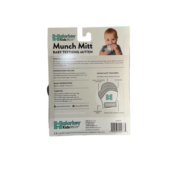 Malarkey munch mitts| teething mitts| 3-7mos - Picture 2 of 2